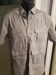 Mens Marc Ecko Shirt, Gray Print, Sz S, NWT