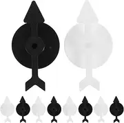 Abaodam 10pcs Plastic Arrows Turntable Pointers for DIY Board Games Classroom Activities and Math Games Rotating Indicators for Home School Projects and Party Fun