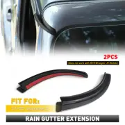 Fits Jeep Wrangler 2018-2021 JL Water Rain Diverter Guard Slot Gutter Extension