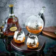 Weebng Globe Whiskey Wine Decanter Set with Accessories