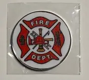 Fire Department - NEW Pro size 32mm Slim - Golf Ball Marker