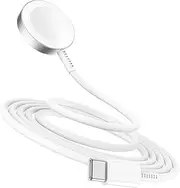5W Fast Charging USB C Cable 6ft Compatible with Apple Watch Series SE2/8/7,[Apple MFi Certified] Magnetic Watch Charger for iWatch 6/5/4/3/2/1 Includes 38mm 40mm 42mm 44mm 45mm Dimensions - White