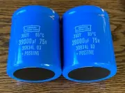 2 New 39000 uf 75v Capacitors EXACT FIT McIntosh MC2255 MC2500 Main Filter 2023!