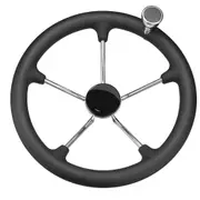 5 Spoke Foam Grip Knob Steering Wheel Destroyer For Marine Boat