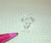 Miniature Falcon Real Glass Tall Sundae Glass (7/8" Tall): DOLLHOUSE 1:12