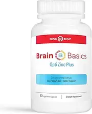 Brain Basics Opti Zinc Plus | Immune Support Formula | Contains Zinc, Quercetin, EGCG, and Copper | 60 Servings