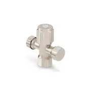 Brasshards 2 Way Cistern Tap 15mm x 15mm Brushed Nickel Lead Free