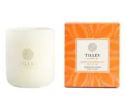 Tilley Triple Scented Soy Candle Classic White 375g Crisp Watermelon & Guava FG0