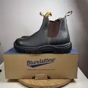 Blundstone 172 Mens Size 8 Steel-Toed Oil Resistant Boot Stout Brown Shoes