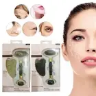 Natural Roller Massager Jade Scraping Board Beauty Double Head Roller Set•