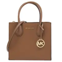 在飛比找momo購物網優惠-【Michael Kors】圓標MK LOGO吊飾手提斜背三