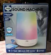 Sealy Night Light & White Noise Therapy Sound Machine Bluetooth / App Control