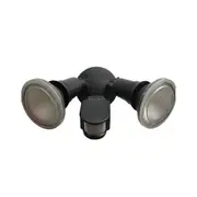 SEC Surface Mounted LED PAR30 2 Light Black Security Light With Sensor IP44 - SEC02S