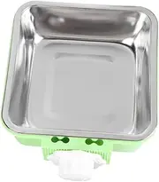 CIYODO Hanging Dog Bowl Stainless Dog Bowls Cat Bowls Crate Water Bowl Dog Crate Bowls Hanging Cat Feeding Bowls Kitten Water Bowl Dog Food Bowl Cat Food Dish Stainless Steel Light Green