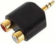 RUITEXUN RCA to AUX Converter, Gold Plated 3.5mm TRS Male Stereo to 2 RCA Female Audio Breakout Adapter