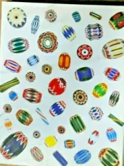 CHEVRON AND NUEVA CADIZ BEADS (BEADS FROM THE WEST AFRICAN By Ruth Picard & John