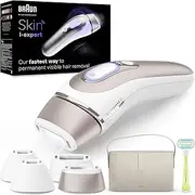 Braun Smart IPL Skin i·expert, Hair Removal for Home, Free App, Storage Bag, Venus Razor, 4 Attachments, PL7387