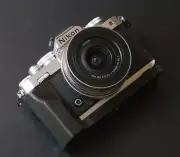 All Walnut Black Wood Ebony Hand Grip for Nikon Zfc Camera Baseplate Holder