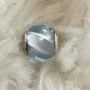 BNWT Authentic Pandora Ripples Aqua Ice Sky Blue Crystal Charm Bead 797098NAB