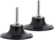 YAKAMOZ 2 Pcs 3 Inch Roll Lock Sanding Disc Holder with 1/4" Shank Quick Change Roll Lock Sander Pad Holder Adapter for Power Drill Air Die Grinder Sanding Polishing Grinding Tool Accessories