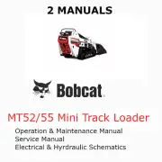 BOBCAT MT52/55 MINI TRACK LOADER MANUAL OPERATORS SERVICE REPAIR OWNERS PDF