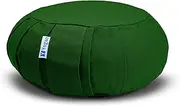 Yogan Yoga Cushion/Meditation Cushion | Natural Buckwheat Hulls Filling | Outer Cover (Could be Removed and Washed) - Made of 100% Organic Cotton