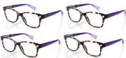 JOY Mangano 4/8 pc set glasses 0.0 power for STICK-ON BiFocals or Style only T/P