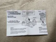vtg 1980s Transformers action figure ephemera instruction manual G1 Bruticus (D6