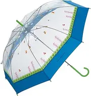 Wpc. PT-ND01-001 Vinyl Umbrella, Super Mario Bros. Underwater Dot Blue, Ribs, 23.6 inches (60 cm), Large, Men's, Women's, Character Games, Nintendo, Collaboration, Cute, Men, Women, Commuting to Work