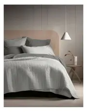 [Sheridan] Reilly Bedcover in Soft Grey