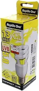 Reptile Compact UVB Globe 13W UVB 5.0 E27 Fitting Stimulates Activity Appetite