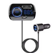Bluetooth FM Transmitter Adapter Car Audio Handsfree Kit AUX USB Fast Charging