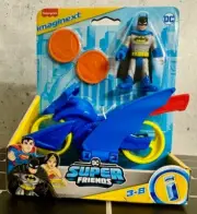 "BATMAN & BATCYCLE" IMAGINEXT 2024 DC Super Friends VHTF UNUSED & SEALED!