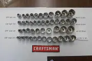 CRAFTSMAN 3/8" SOCKET SET 4 TO CHOOSE FROM SAE MM 6PT 12PT