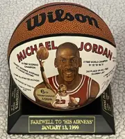 Wilson Michael Jordan 1998 Chicago Bulls 6th Championship Mini Basketball