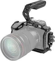 [SMALLRIG] R5 R5 C R6 Cage Kit for Canon R5 R5 C R6 Mirrorless Camera with Top Handle and Dedicated Cable Clamp, Aluminum Alloy Cage for Canon EOS R5 R6 R5 C Camera 3234