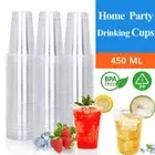 Disposable Coffee Cups 9OZ Clear Drinking Water Cup Party Takeaway BPA Free Bulk