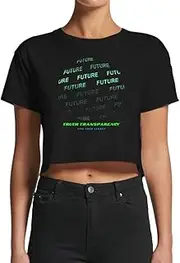 [Smartprints] Women's Future Truth Transparency Crop Top -Image by Shutterstock