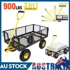 900lbs Camping Cart Cargo Net Mesh Hanging Pocket Garden Cart Folding Wagon