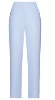 NWT - Emporio Armani Wide Leg Tuxedo Stripe Blue Pants Trousers 48