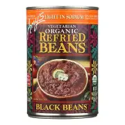Amy's Beans Refried Low Sodium Black 15.4 oz (Pack of 3)