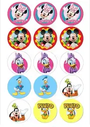 Edible Cupcake / Cookie Toppers Mickey Mouse and Friends Pre cut Icing Sheet