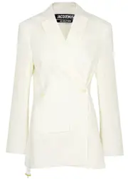 Jacquemus La Veste Tibau Double-breasted Blazer - White - 36 (UK8 / S) 36 (UK8 / S)