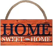 Wincraft NFL Wooden Sign Denver Broncos Wood Sign Wood Slogan Home Sweet Home