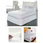Full Bed Mattress Cover Zipper Plastic Dustproof Water Resistant Anti Bug