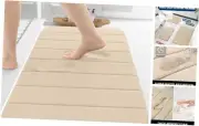 Memory Foam Bath Mat 24x16, Ultra Soft and Absorbent Bathroom 24"x16" Beige
