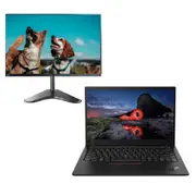 Lenovo X1 Carbon 8th Gen 14" Touch Laptop i7-10610U 4.2GHz 1TB 16GB RAM + 24" Monitor - Refurbished (Grade B)
