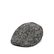 [Tagliatore] Tagliatore Herringbone Baker Boy Hat 58 CM BLACK