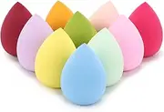 BTYMS 10 Pieces Makeup Sponge Blenders Beauty Sponges Egg Shaped Blending Sponge Foundation Applicator Cosmetic Sponges