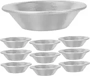 10Pcs Aluminum Alloy Egg Tart Mold Non Stick Mini Baking Pans for Tarts Muffins Cupcakes Puddings and More High Temperature Resistant Bakeware